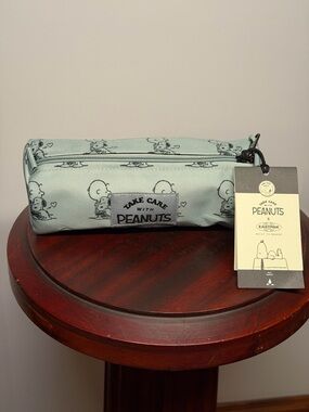 Eastpak Light Blue Peanuts 'Take Care' Zip Pouch